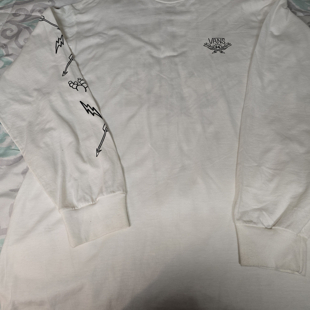 Vans White Long Sleeve Shirt